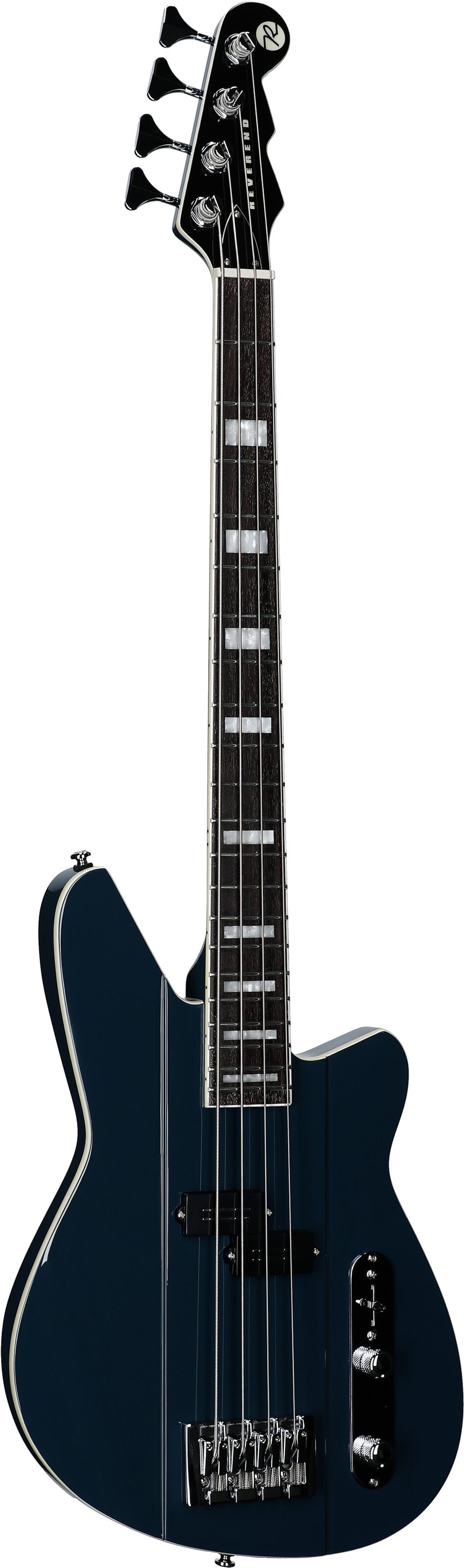 Reverend Sentinel Electric Bass, High Tide Blue, Body Left Front