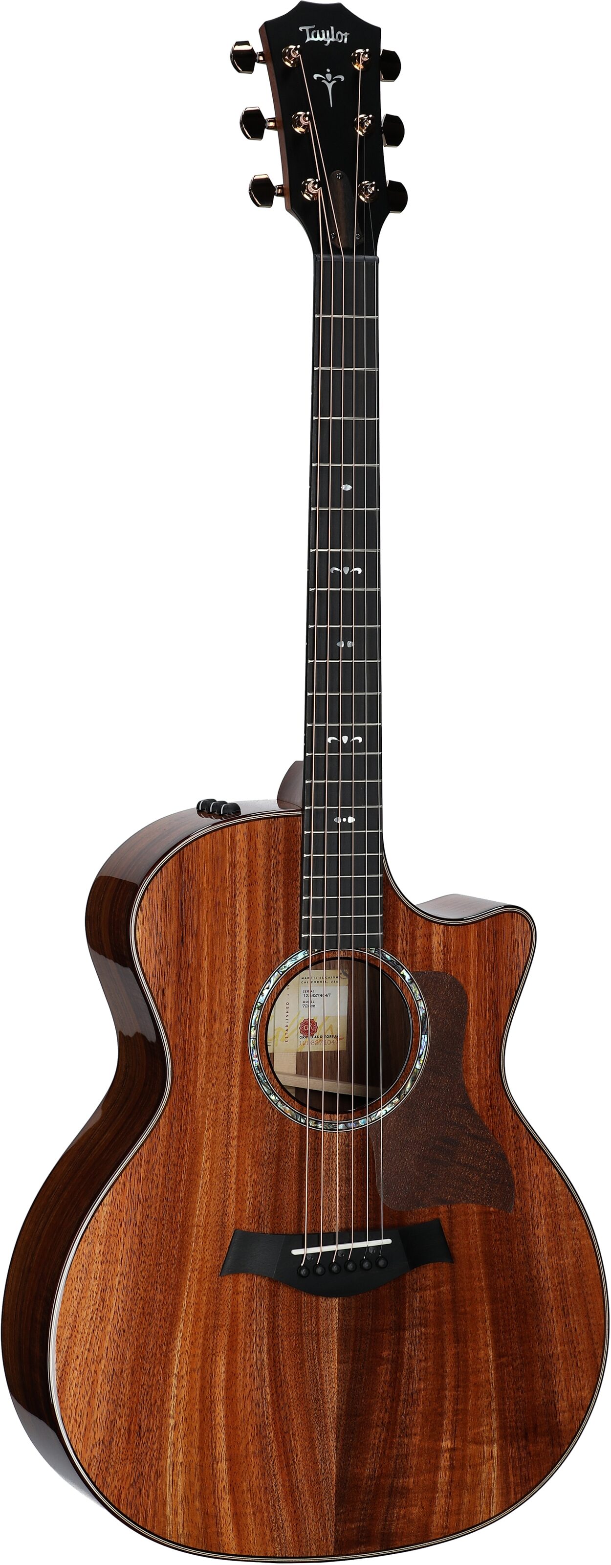 Taylor 724ce-v2 Koa Acoustic-Electric Guitar, New, Body Left Front