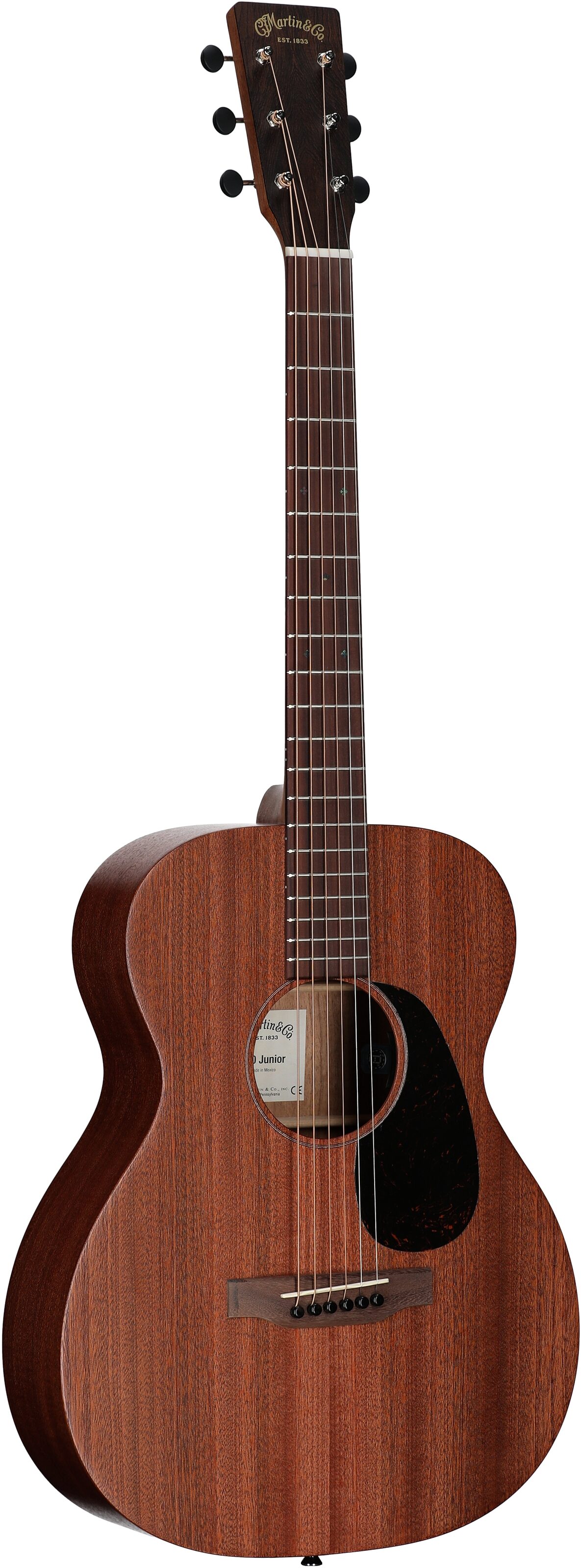 Martin 000 Junior E Sapele Acoustic Guitar (with Soft Shell Case), New, Body Left Front
