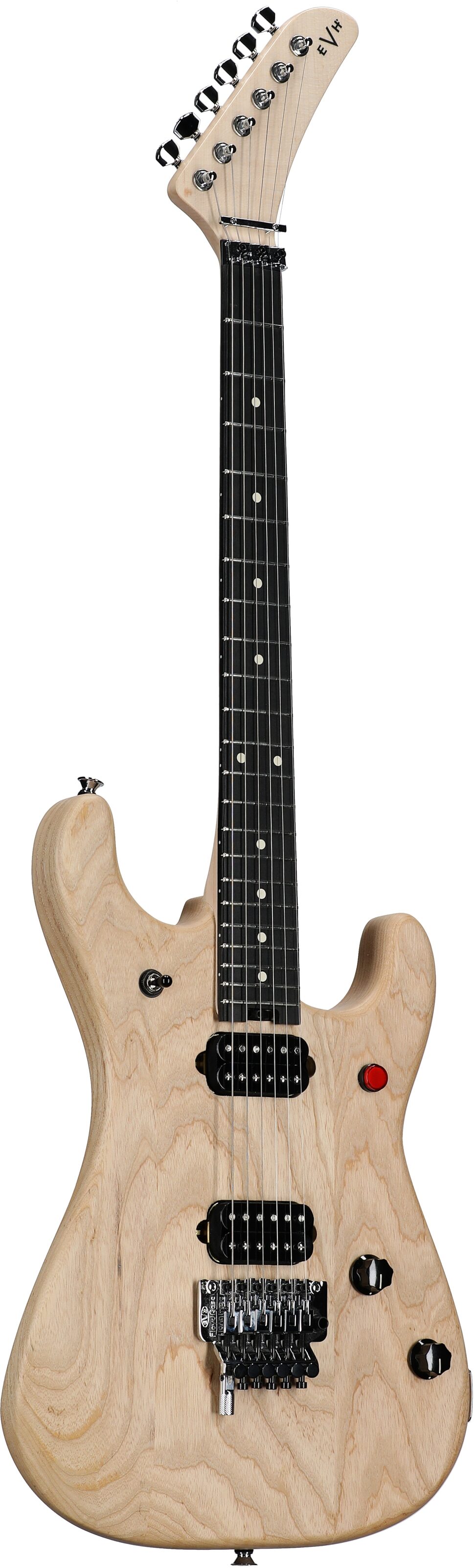 EVH Eddie Van Halen Limited Edition 5150 Deluxe Ash Electric Guitar, Natural, Body Left Front