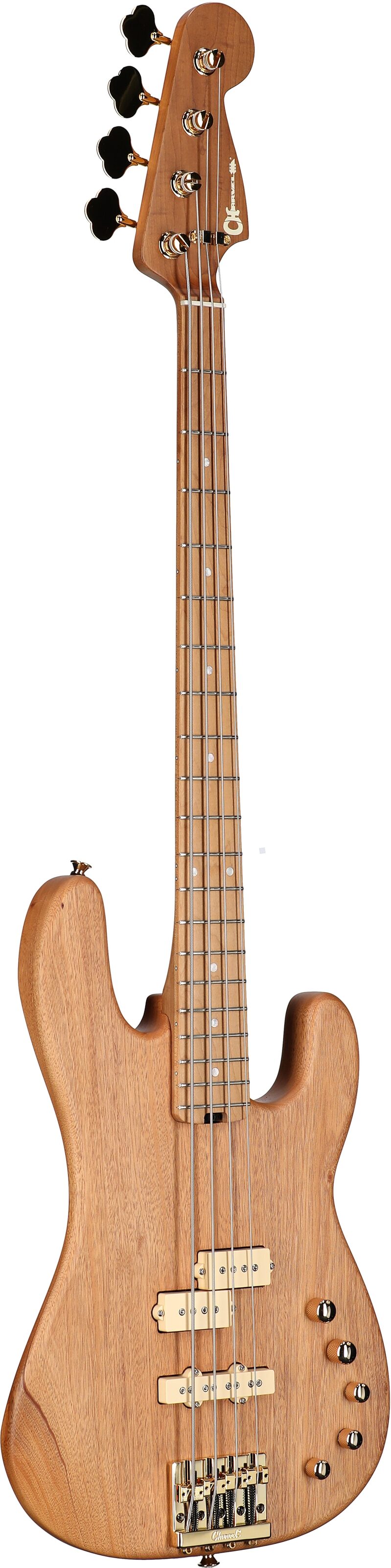 Charvel Pro-Mod San Dimas PJ IV Electric Bass, Natural, Body Left Front