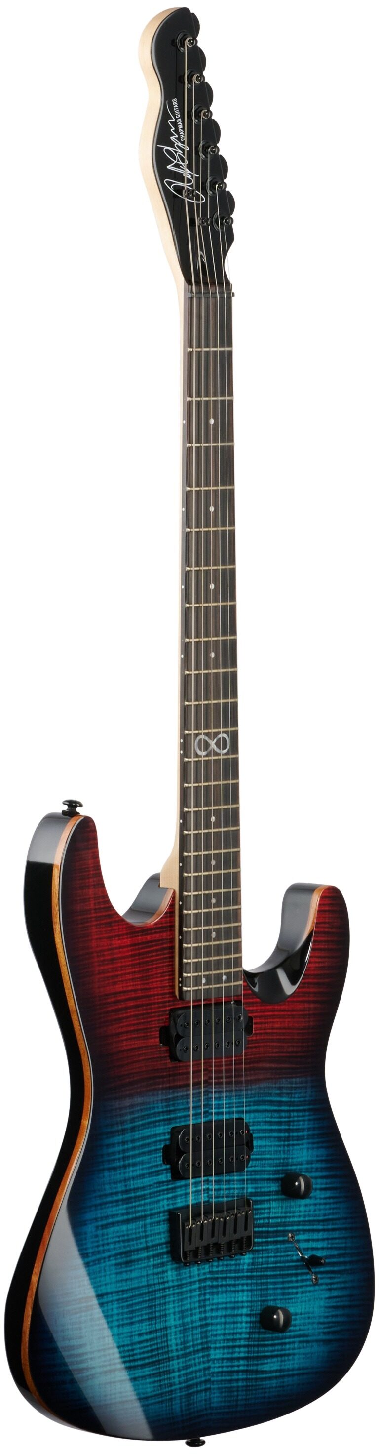Chapman ML1 Modern Electric Guitar, Red Sea, Body Left Front