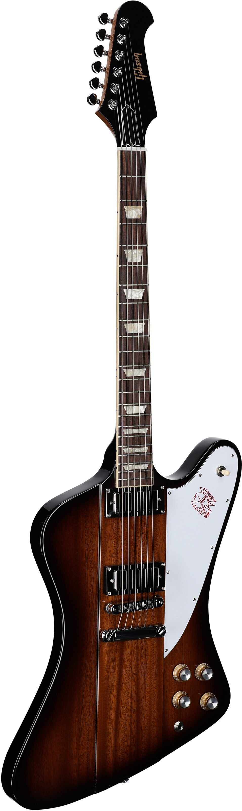 Gibson Firebird Platypus Electric Guitar (with Case), Tobacco Sunburst, Body Left Front