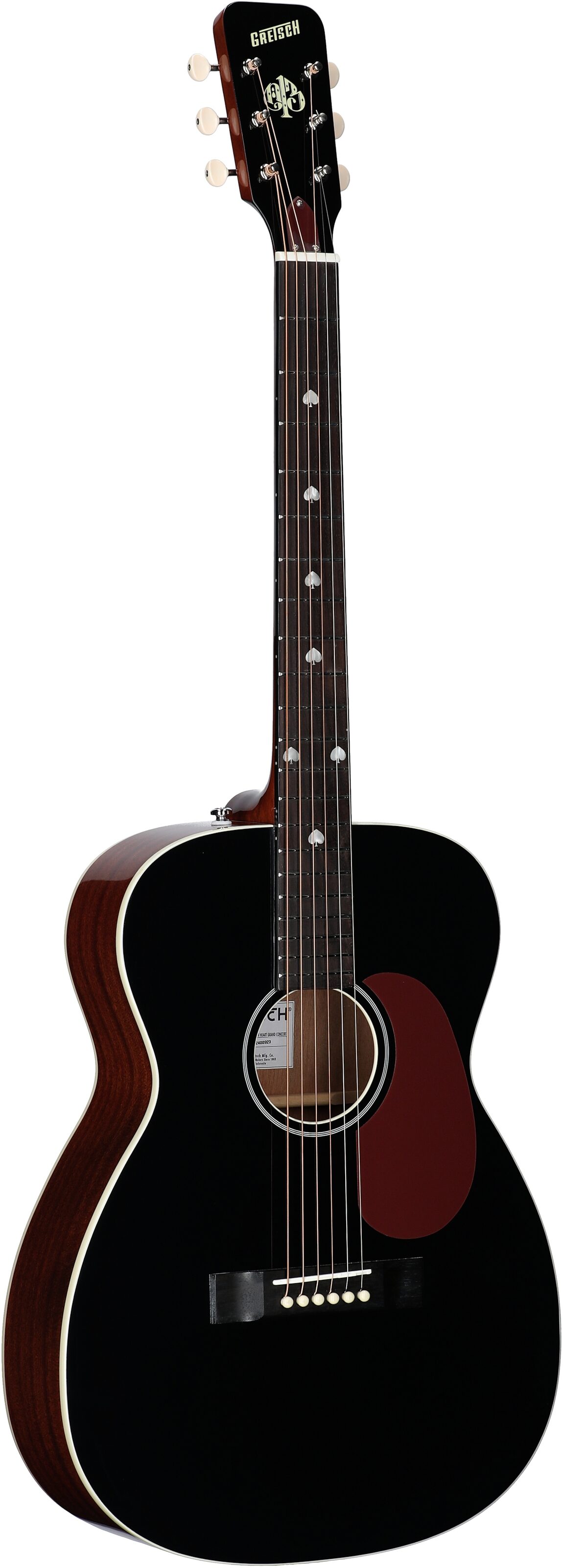 Gretsch Limited Edition Nick 13 Outlaw Heart Acoustic-Electric Guitar, Black, Body Left Front