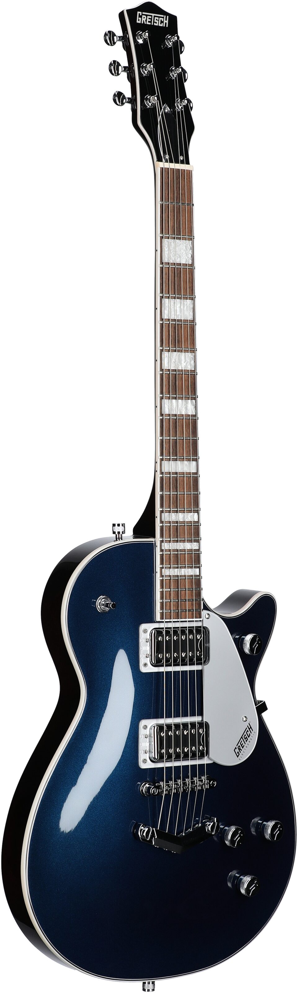 Gretsch G5220 Electromatic Jet BT Electric Guitar, Midnight Sapphire, Body Left Front
