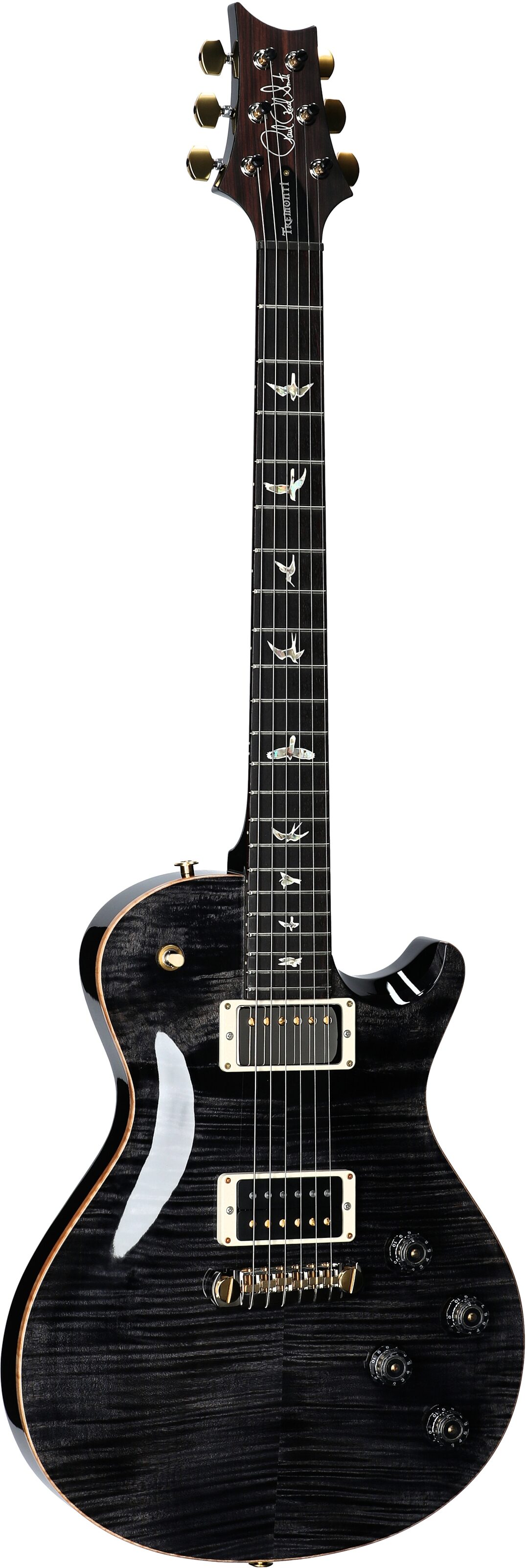 PRS Paul Reed Smith Tremonti Stoptail 10-Top Electric Guitar (with Case), Gray Black, Body Left Front