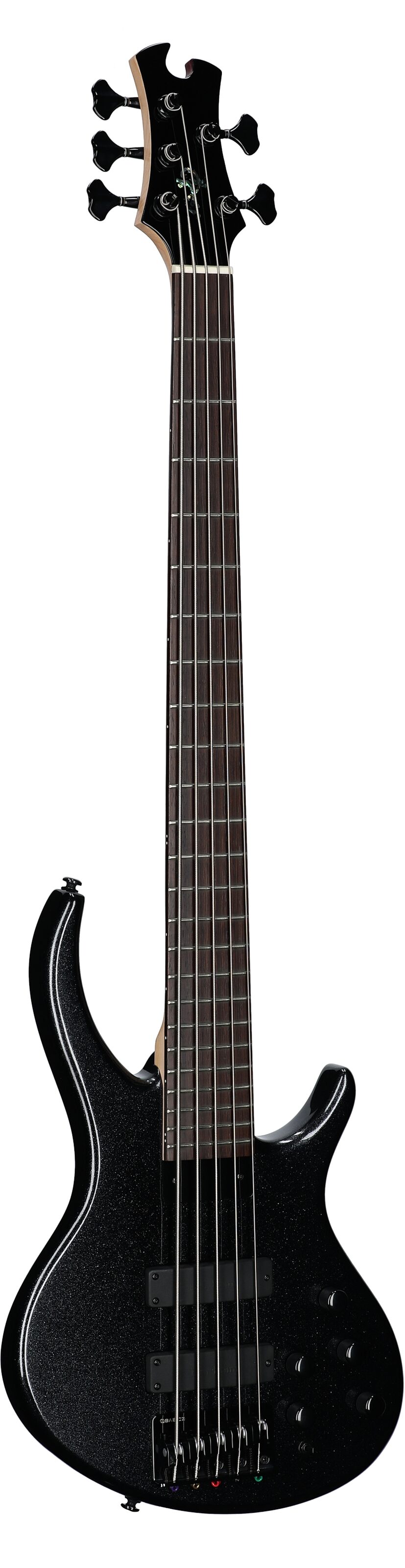 Tobias Killer B V Electric Bass, 5-String (with Gig Bag), Black Pearl, Body Left Front