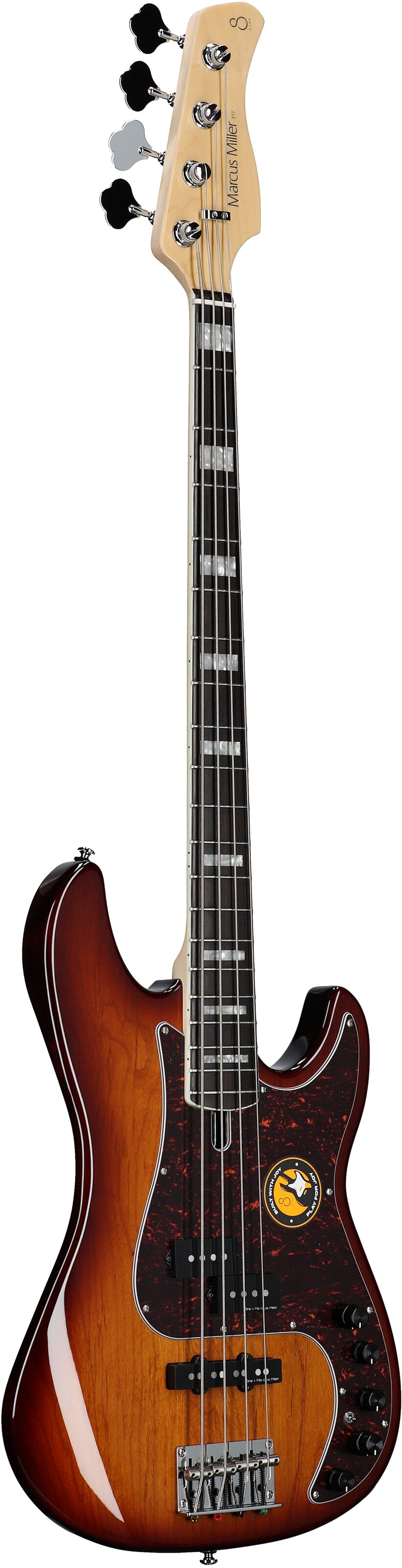 Sire Marcus Miller P7 Electric Bass, Tobacco Sunburst, Body Left Front