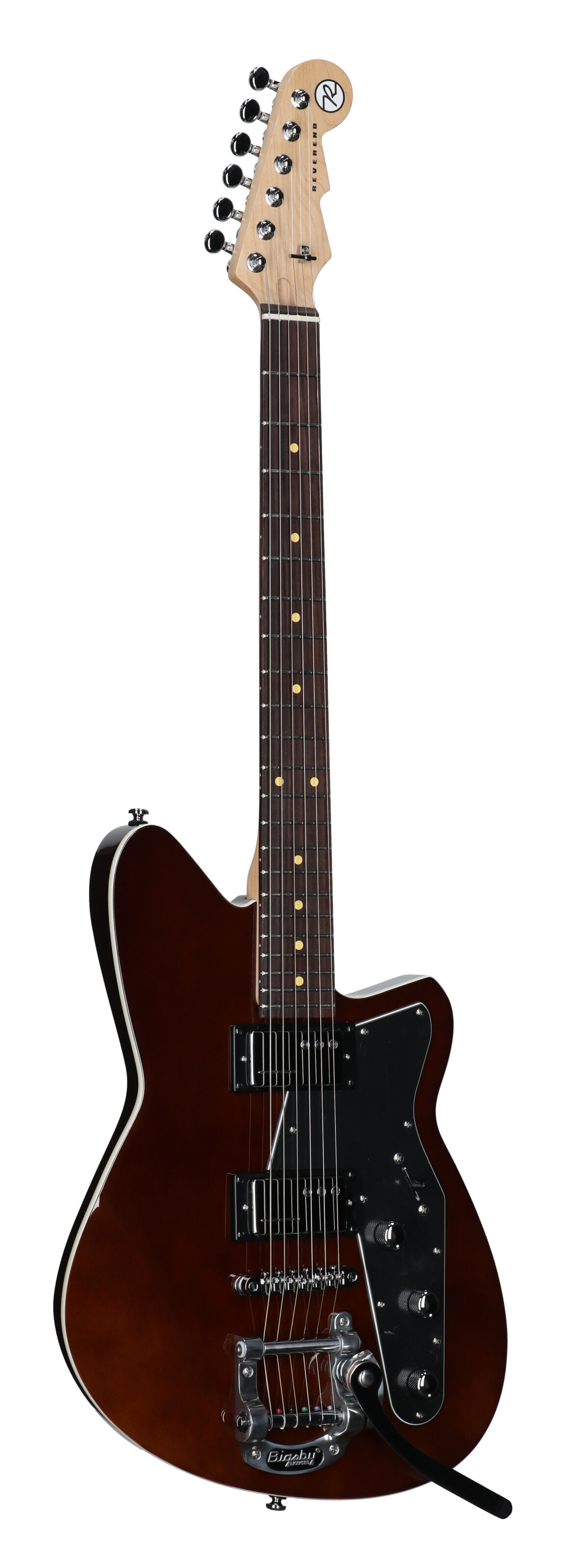 Reverend Jetstream HCB Electric Guitar, Violin Brown, Body Left Front