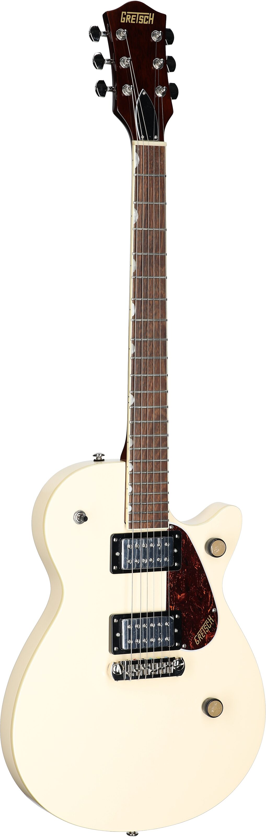 Gretsch Streamliner Jet Club Electric Guitar, Vintage White, Body Left Front