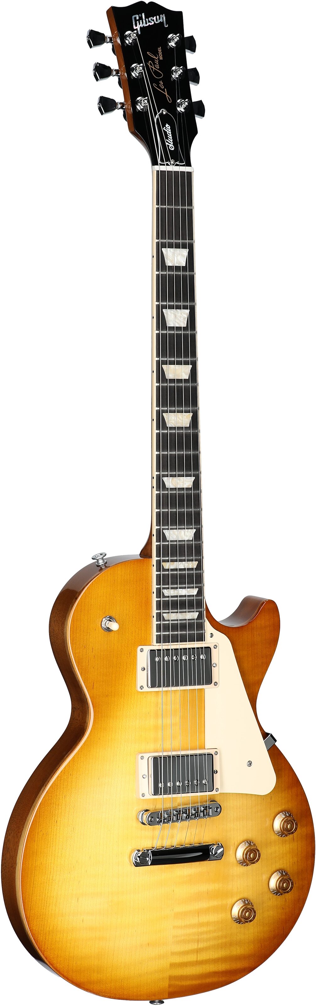 Gibson Les Paul Studio Session Electric Guitar (with Soft Case), Honey Burst, Body Left Front