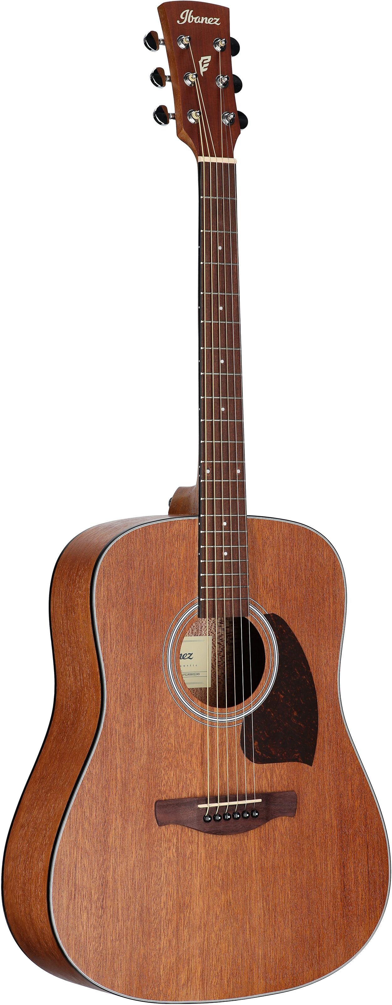 Ibanez PF54 Acoustic Guitar, Open Pore Natural, Body Left Front