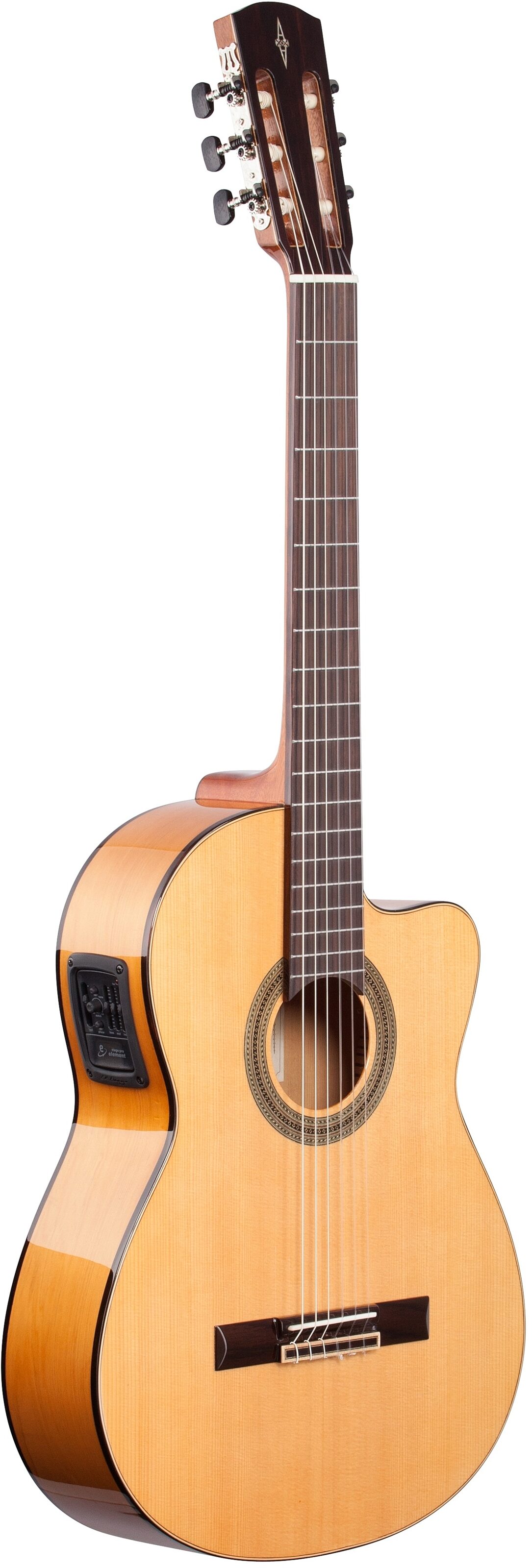 Alvarez CF6CE Cadiz Flamenco Acoustic-Electric Guitar, New, Body Left Front