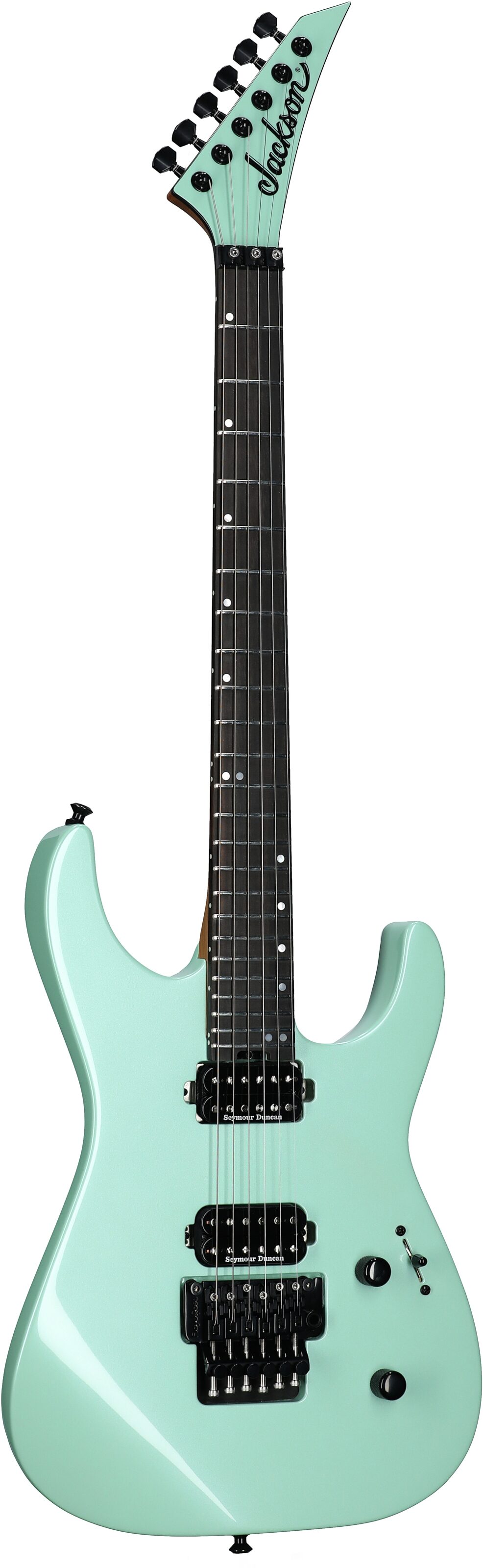 Jackson American Series Virtuoso Electric Guitar (with Case), Specific Ocean, Body Left Front