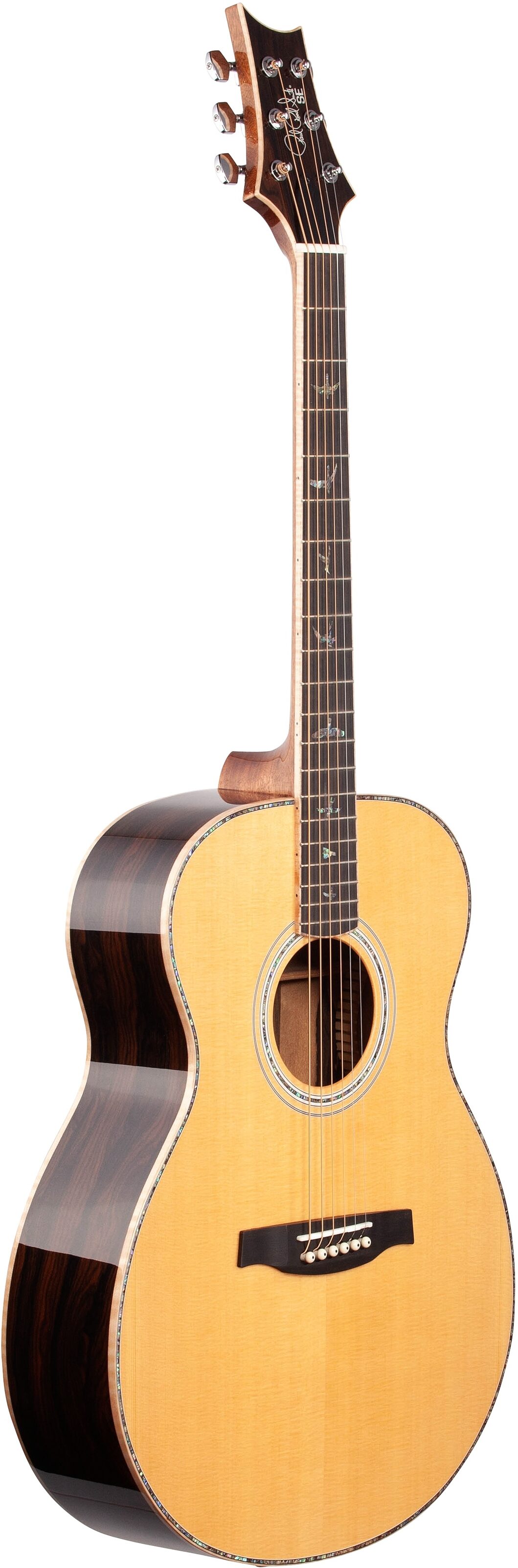 PRS Paul Reed Smith SE Tonare T60E Acoustic-Electric Guitar (with Case), Natural, Body Left Front