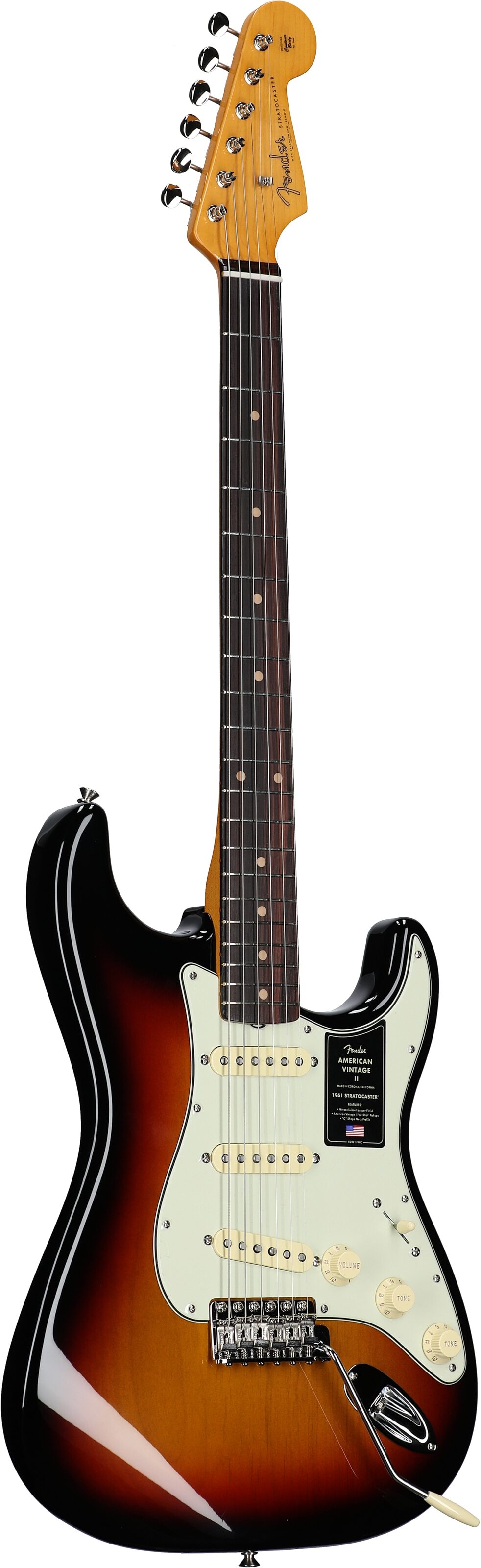 Fender American Vintage II 1961 Stratocaster Electric Guitar, Rosewood  Fingerboard (with Case)