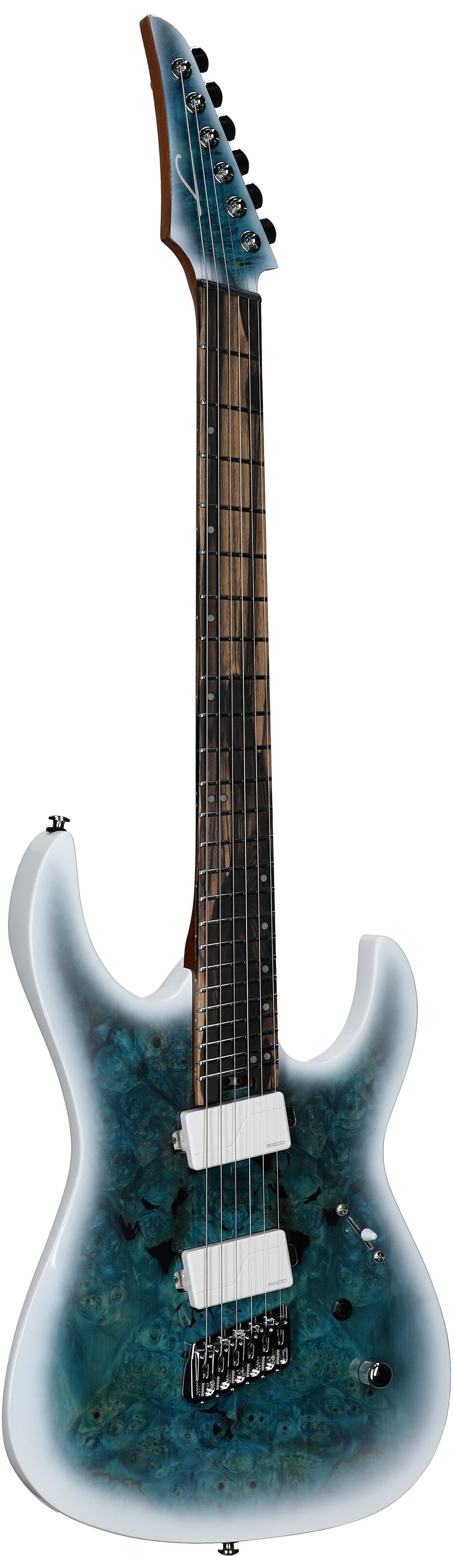 Legator Ninja 6 OD Multi-Scale Electric Guitar, Arctic Blue, Body Left Front