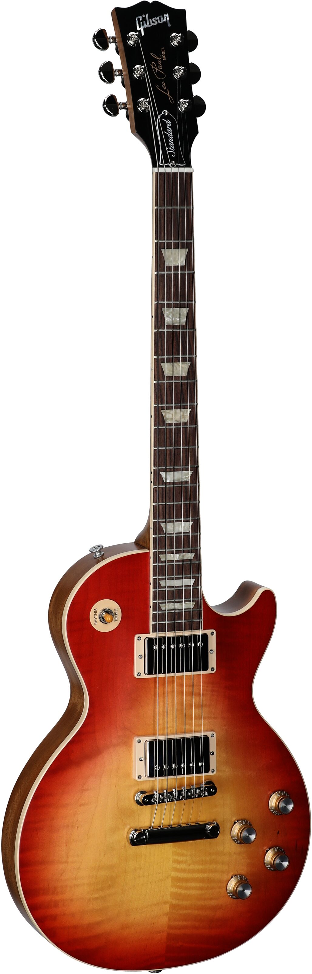 Gibson Les Paul Standard '60s Faded Electric Guitar (with Case), Vintage Cherry, Body Left Front