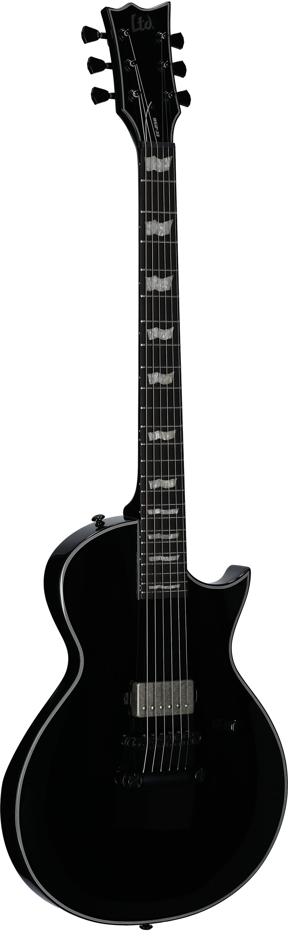 ESP LTD EC-201 Electric Guitar, Black, Body Left Front