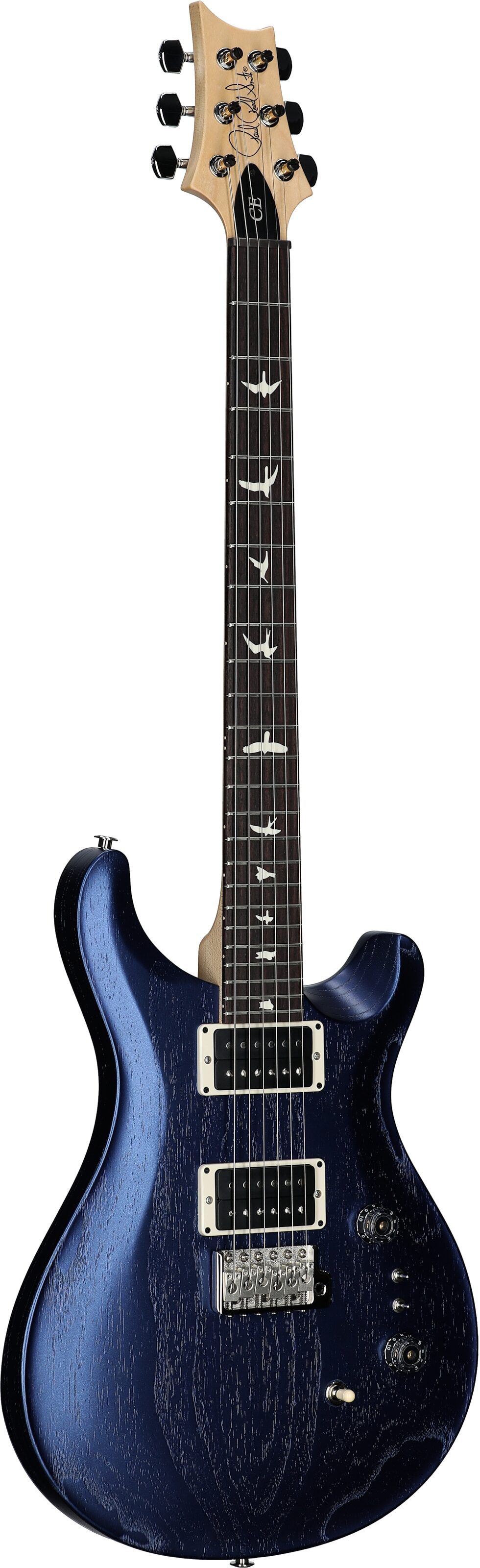 PRS Paul Reed Smith CE 24-08 Swamp Ash Electric Guitar (with Gig Bag), Satin Metallic Midnight, Open Box (Very Good), Body Left Front
