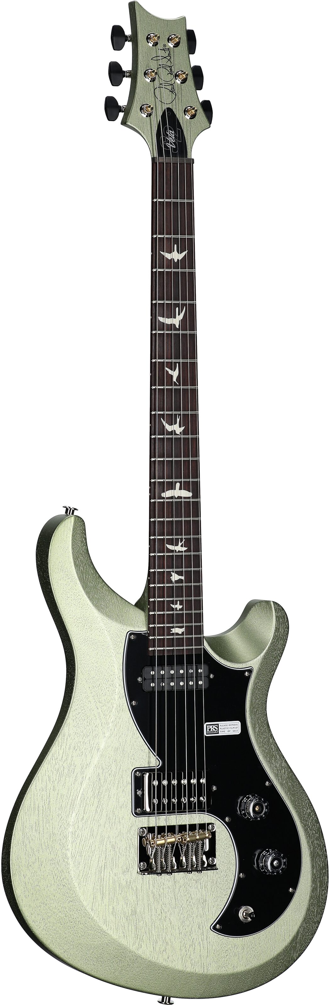 PRS Paul Reed Smith S2 Vela Satin Electric Guitar (with Gig Bag), Mavis Mint Metallic, Body Left Front