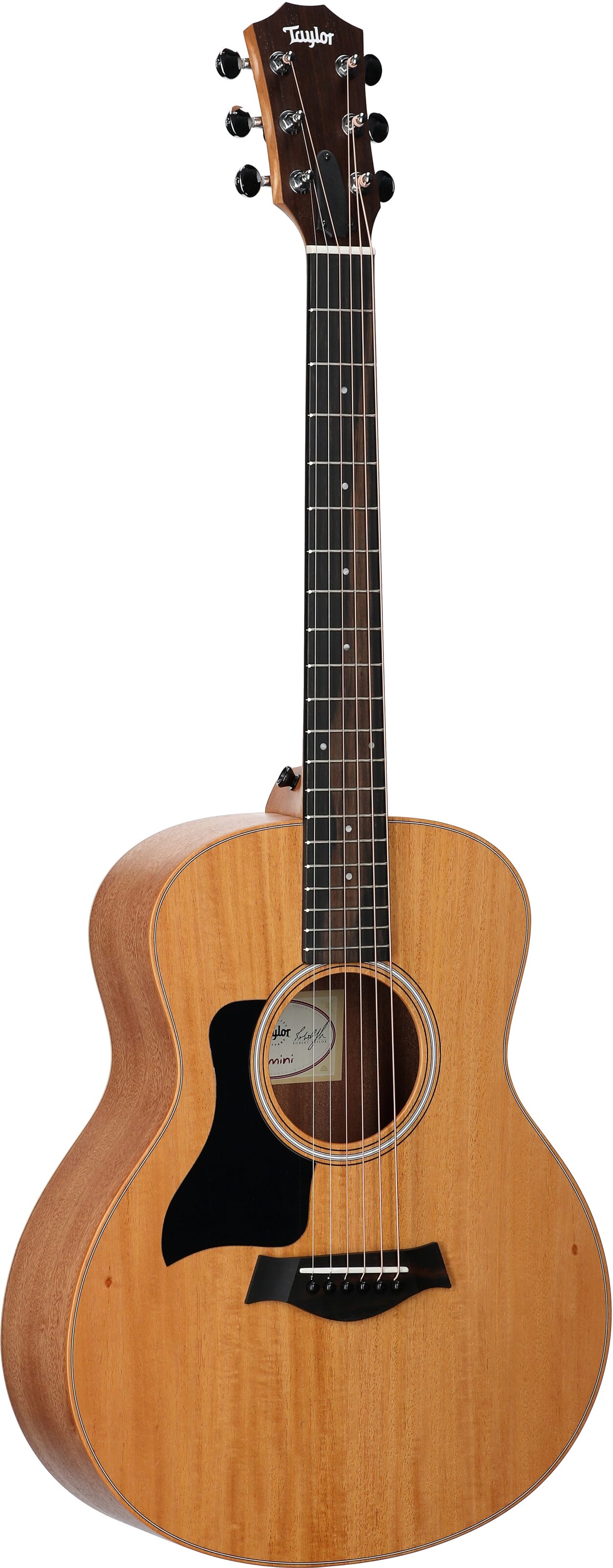 Taylor GS Mini Mahogany Acoustic Guitar, Left-Handed (with Gig Bag), Natural, Body Left Front