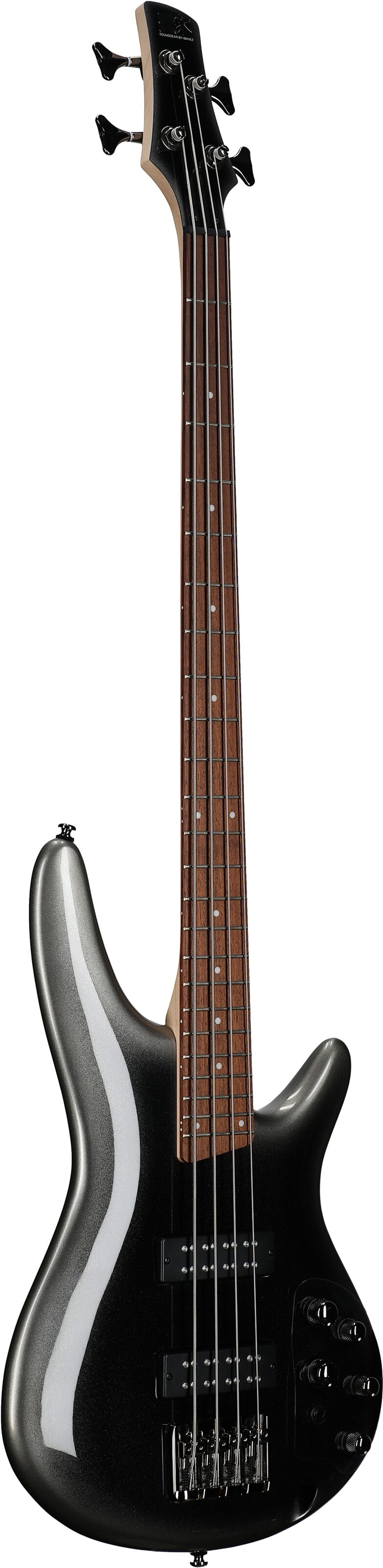 Ibanez SR300E Electric Bass, Midnight Gray Burst, Body Left Front