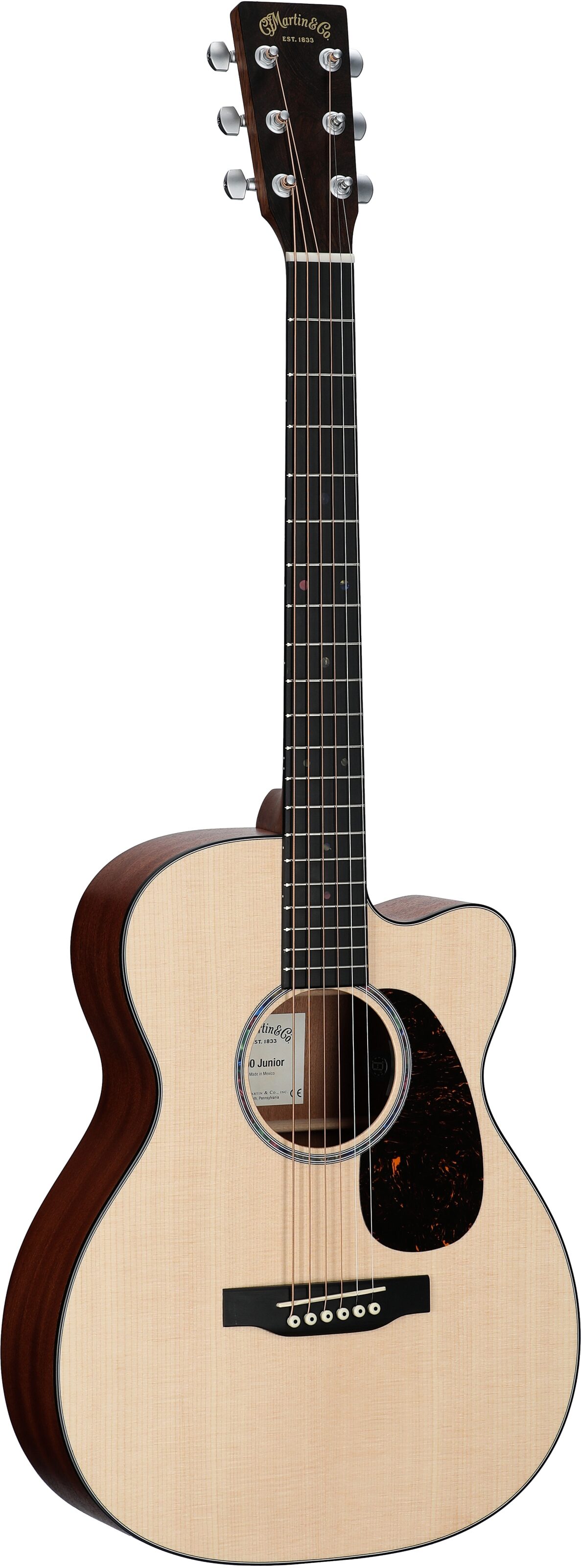 Martin 000C Jr E Acoustic-Electric Guitar (with Soft Shell Case), New, Body Left Front