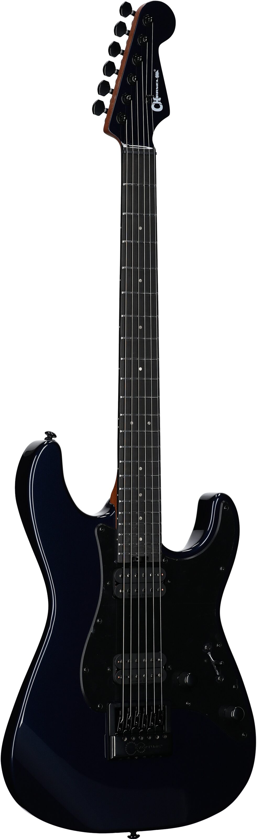 Charvel Pro-Mod Plus So-Cal SC1 HH Electric Guitar (with Gig Bag), Midnight Blue, Body Left Front