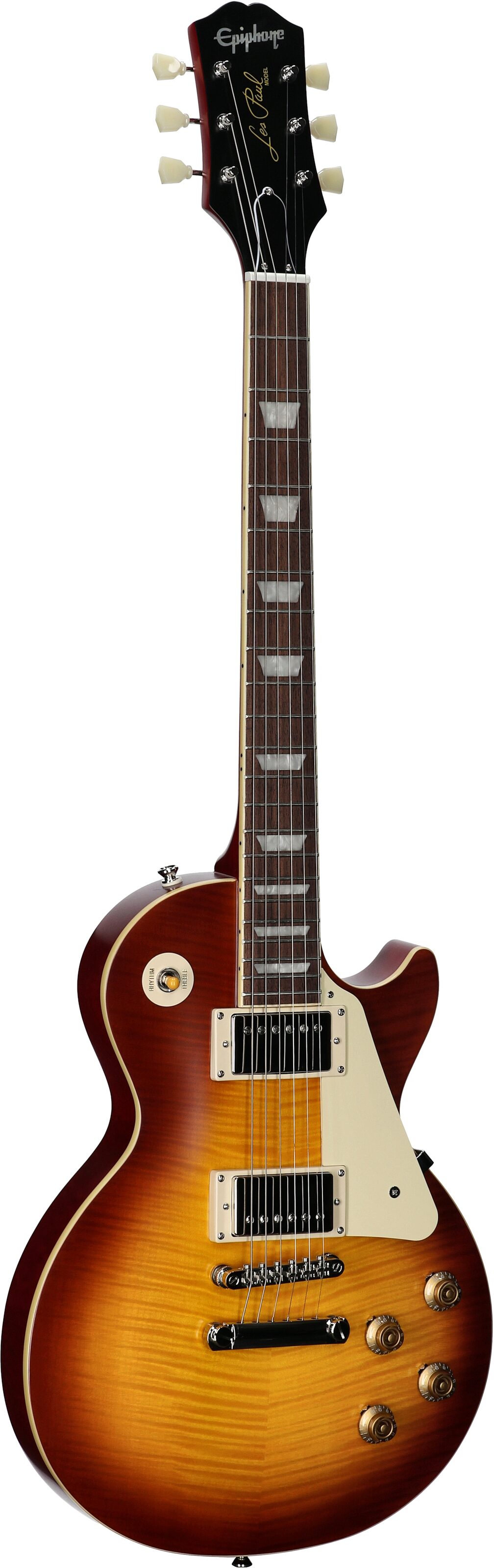 Epiphone Exclusive 1959 Les Paul Standard (with Case), Aged Southern Fade, Body Left Front