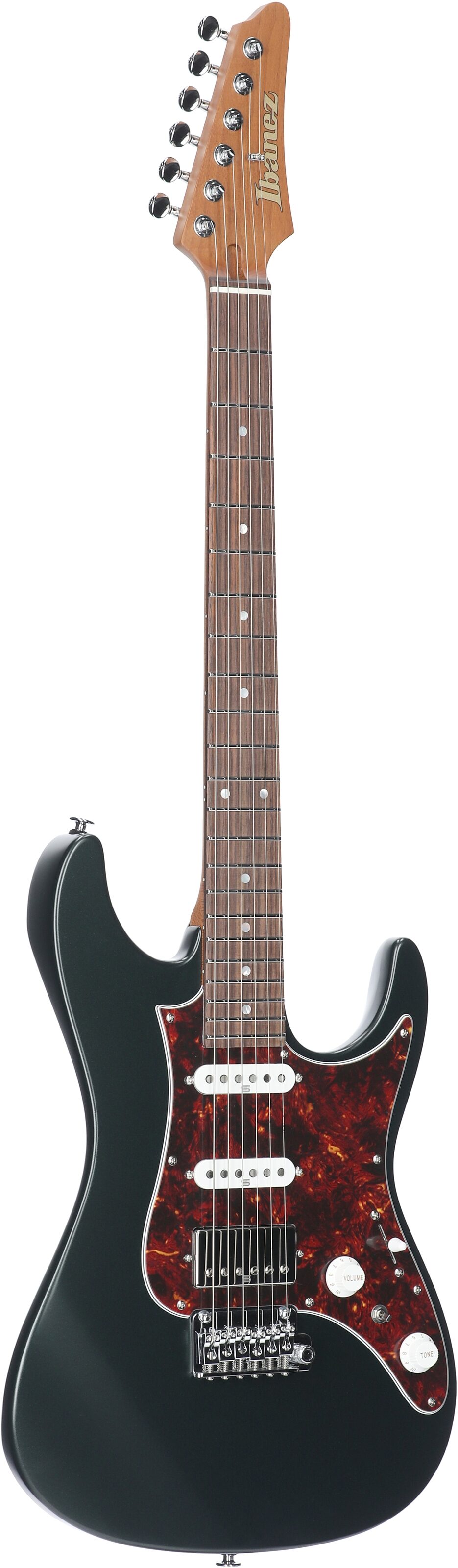 Ibanez AZ2204N Prestige Electric Guitar (with Case), Ivy Green Metallic, Body Left Front