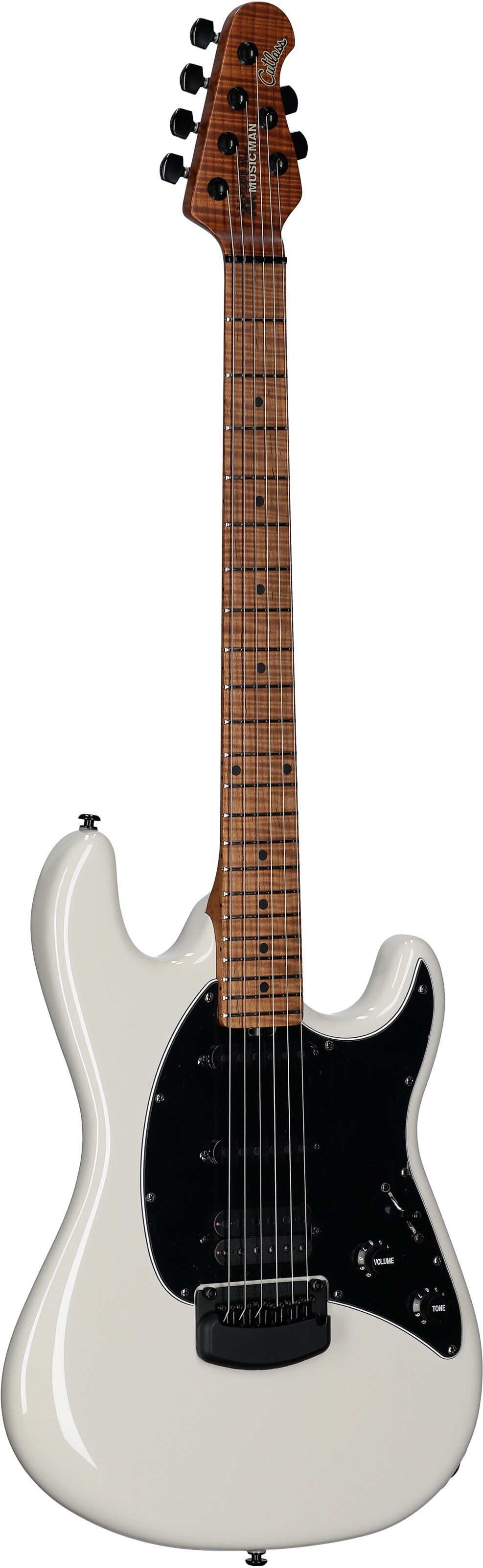 Ernie Ball Music Man Cutlass RS HSS Electric Guitar (with Case), Limestone, Body Left Front