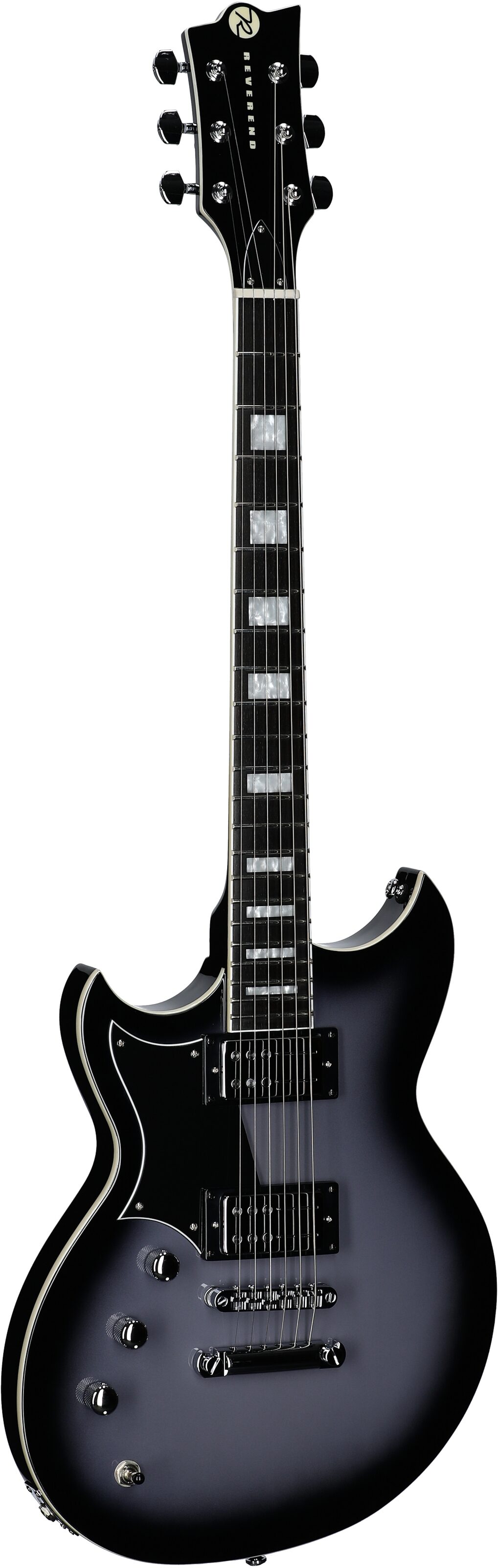 Reverend Sensei RA Electric Guitar, Left-Handed, Periwinkle Burst, Body Left Front