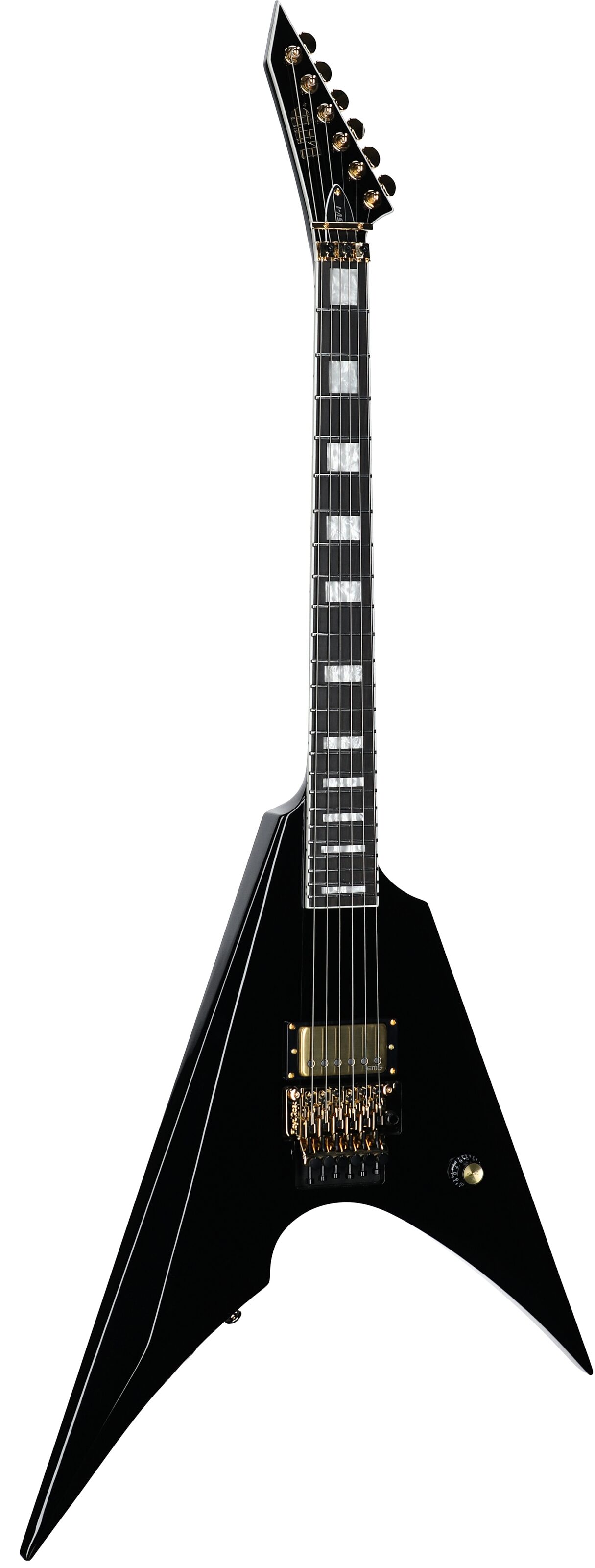 ESP LTD MSV-1 Mike Schleibaum Electric Guitar (with Case), Black, Open Box (Very Good), Body Left Front