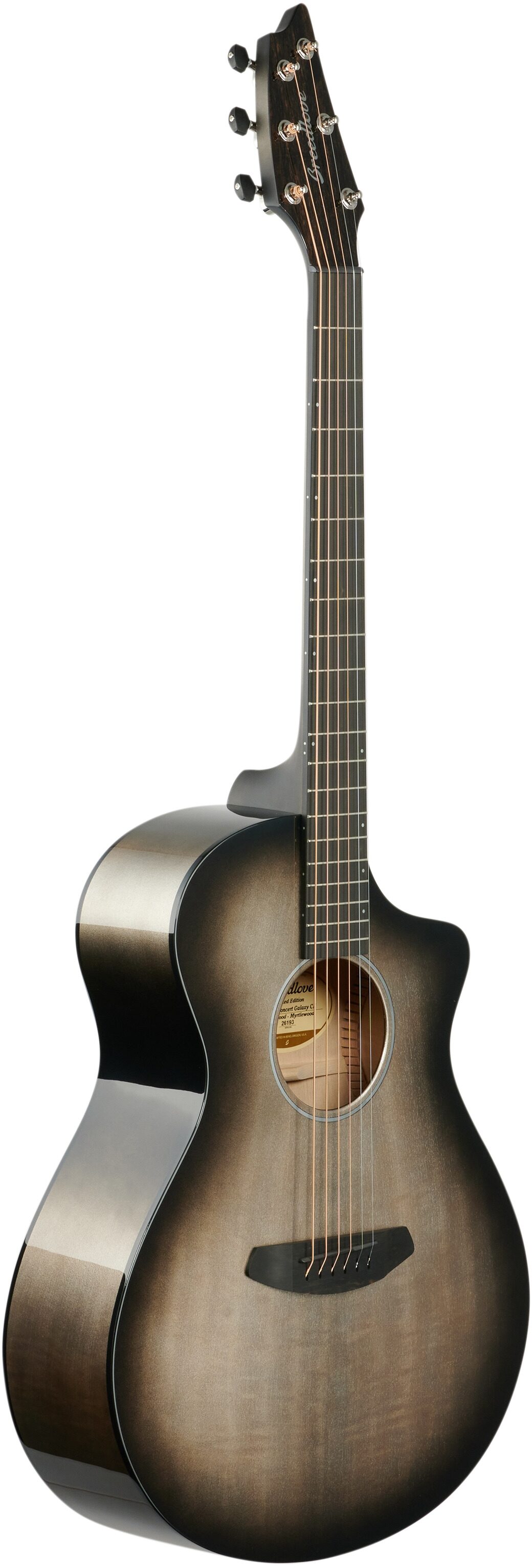 Breedlove Limited Edition Oregon Concert CE Galaxy Burst Acoustic-Electric Guitar (with Case), Body Left Front