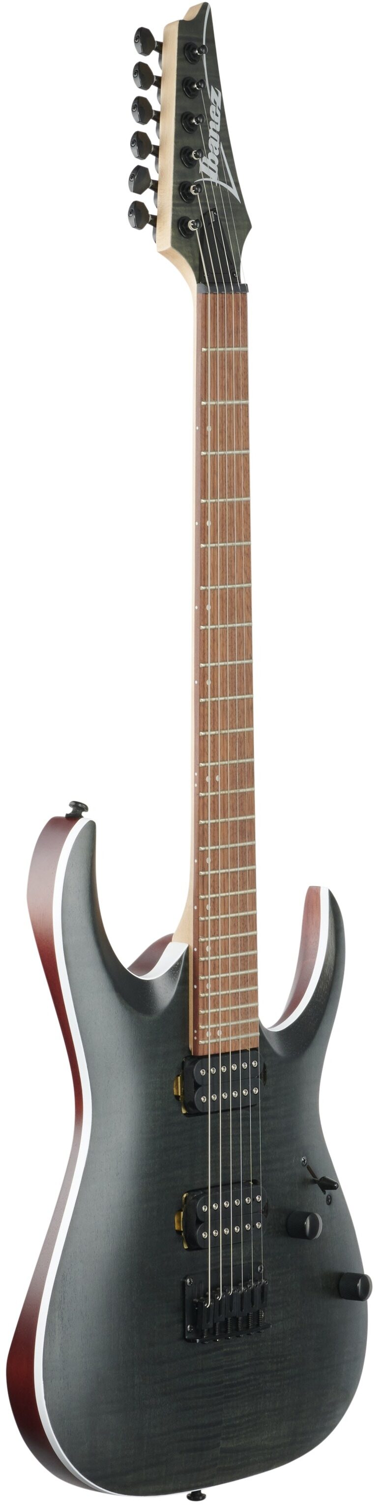 Ibanez RGA42FM Electric Guitar, Transparent Gray Flat, Body Left Front