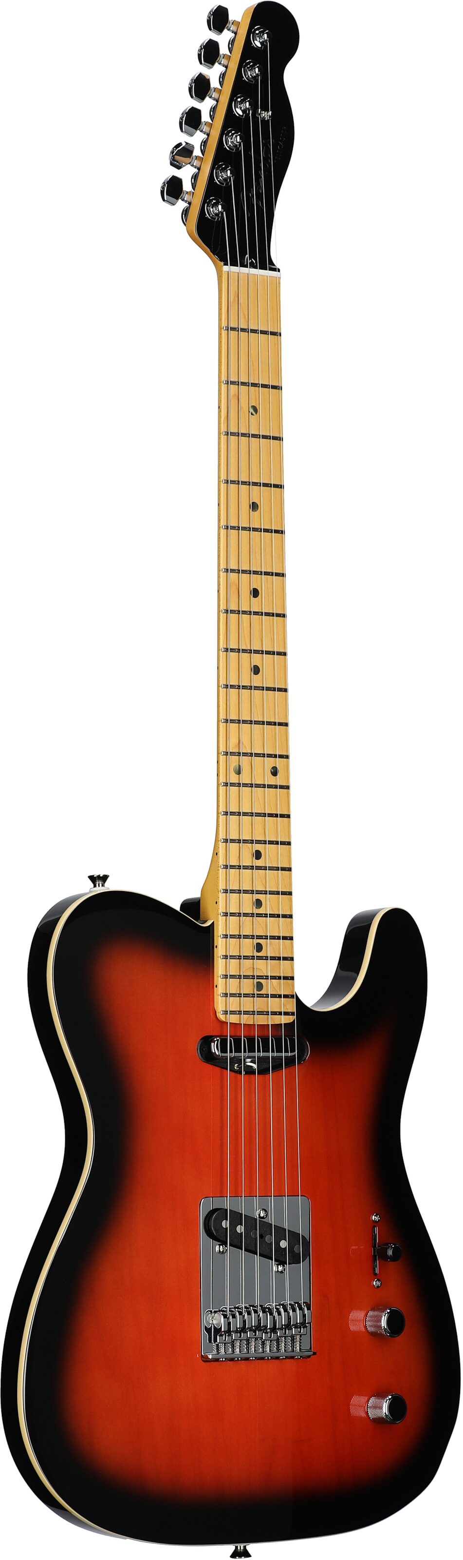 Fender Aerodyne Special Telecaster Electric Guitar, Maple Fingerboard (with Gig Bag), Hot Rod Burst, Body Left Front