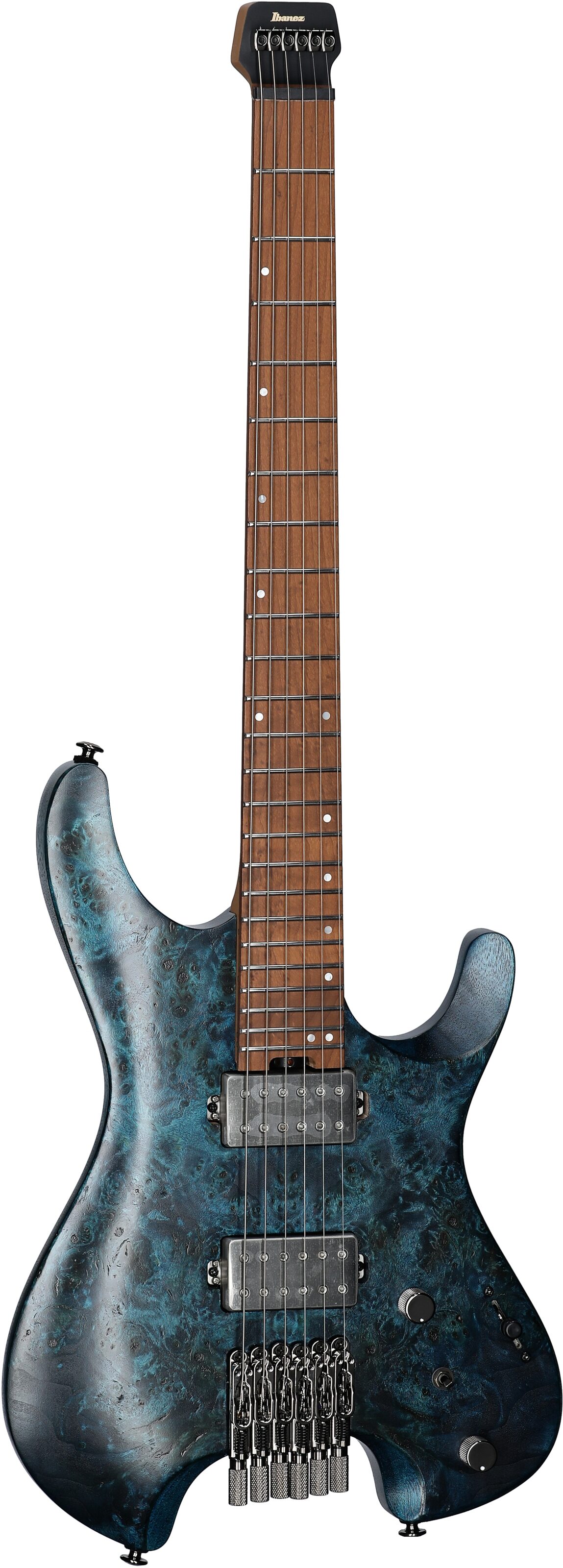 Ibanez Q52PB Electric Guitar (with Gig Bag), Cosmic Blue, Body Left Front