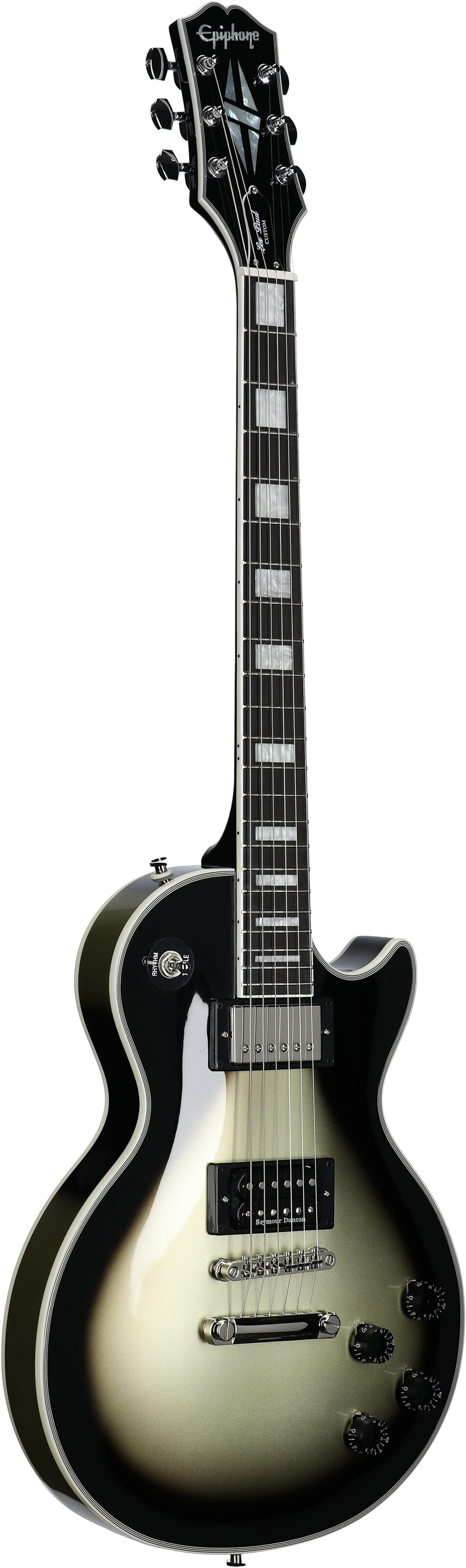 Epiphone Adam Jones Les Paul Custom Electric Guitar (with Case), "Sensation" by Korin Faught, Body Left Front