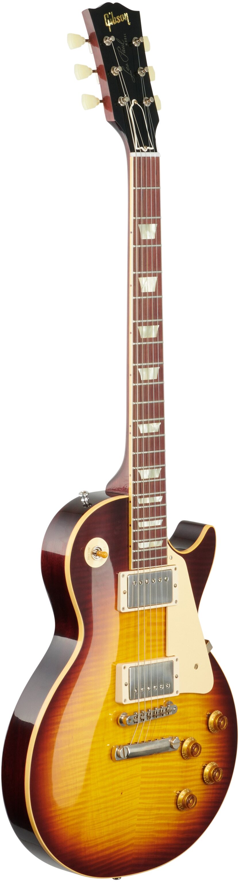 Gibson Custom 1959 Les Paul Standard Murphy Lab Ultra Light Aged Electric Guitar (with Case), Southern Fade, Body Left Front