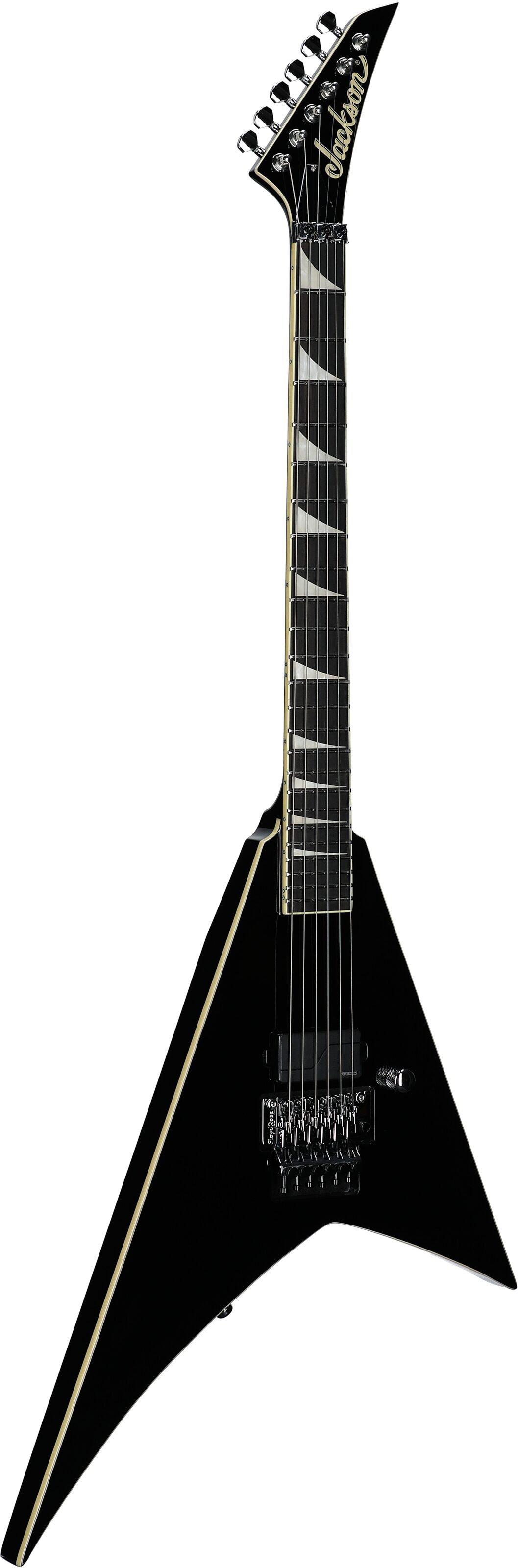 Jackson Limited Edition Pro Plus Pure Metal RR1A Rhoads Electric Guitar (with Gig Bag), Black, Body Left Front