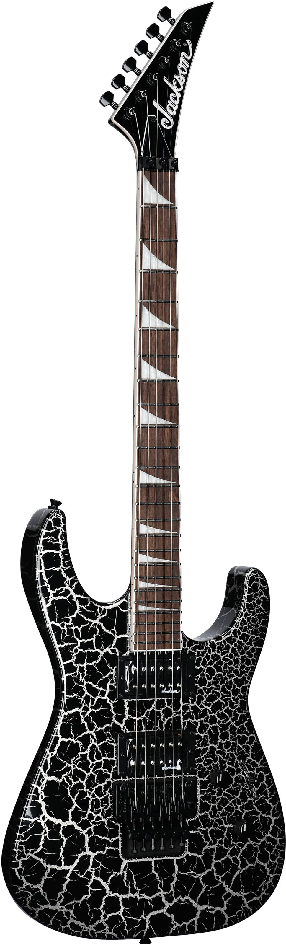 Jackson X Series Soloist SLX DX Crackle Electric Guitar, Silver Mercury Crackle, Body Left Front