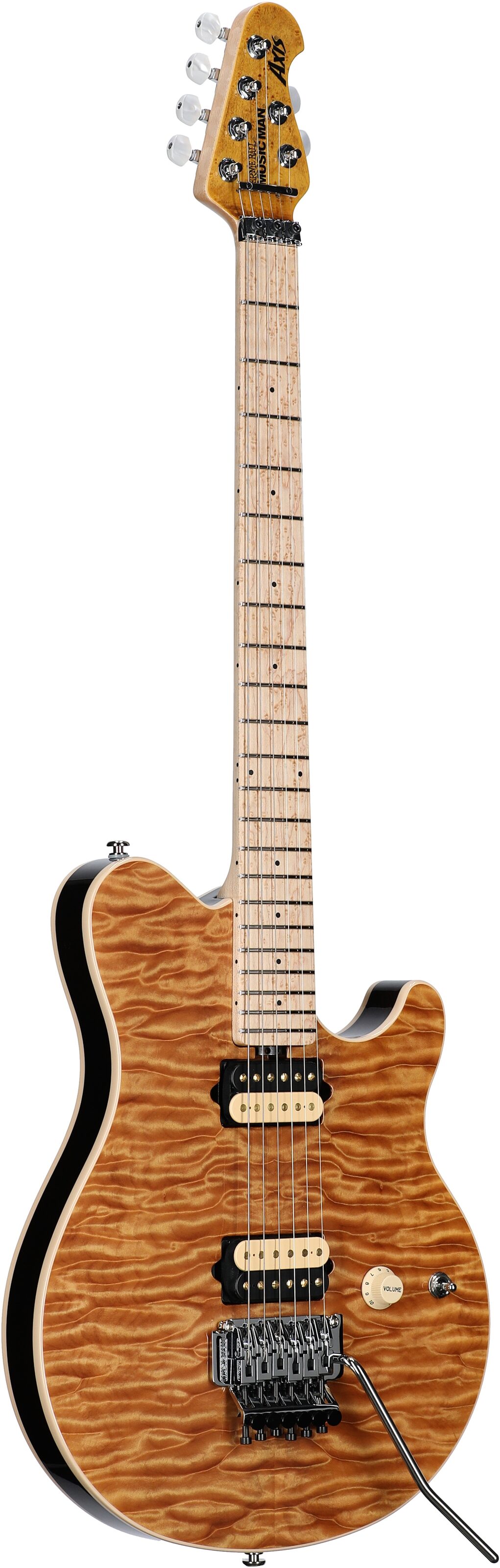 Ernie Ball Music Man BFR Double Trouble Axis Electric Guitar (with Case), Body Left Front