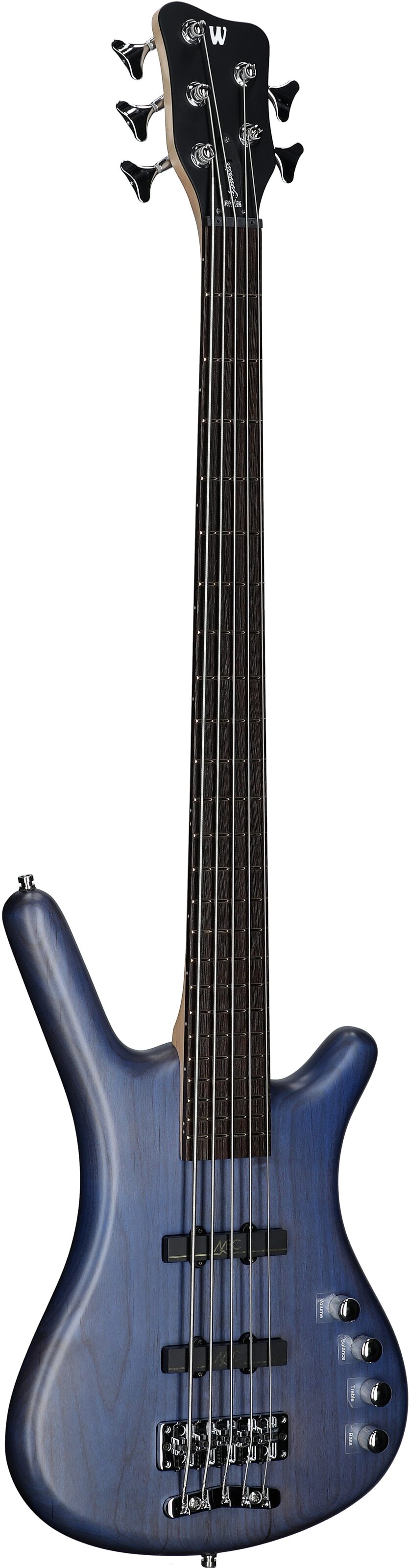 Warwick RockBass Corvette Basic 5 Active Electric Bass, 5-String, Ocean Blue, Body Left Front