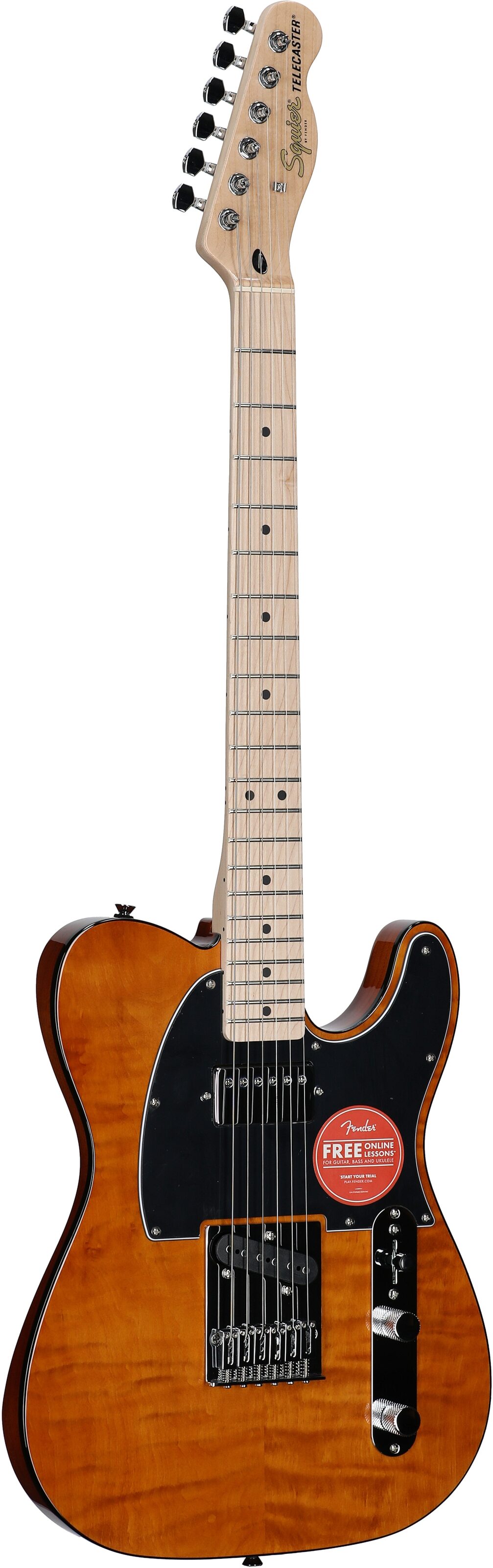 Squier Affinity Telecaster FMT SH Electric Guitar, with Maple Fingerboard, Mocha, Body Left Front