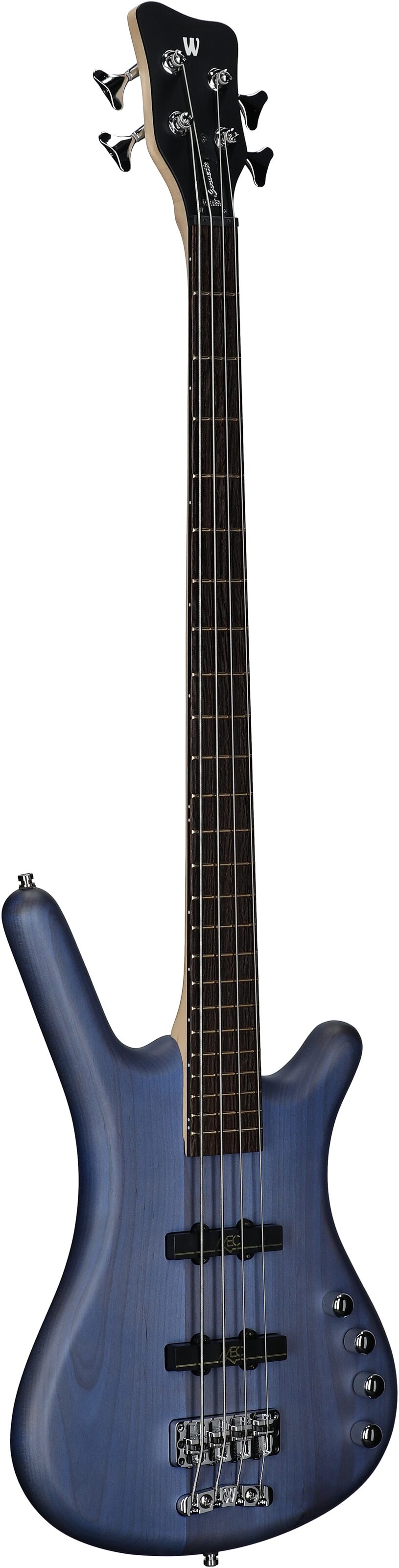 Warwick RockBass Corvette Basic 4 Active Electric Bass, Ocean Blue, Body Left Front