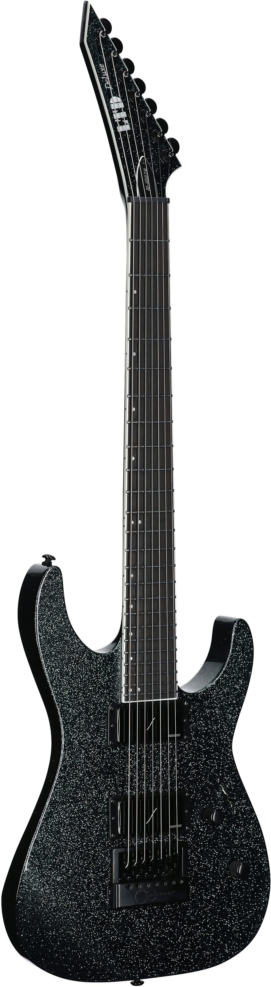 ESP LTD Deluxe M-1007 Baritone EverTune Electric Guitar, 7-String, Granite Sparkle, Body Left Front