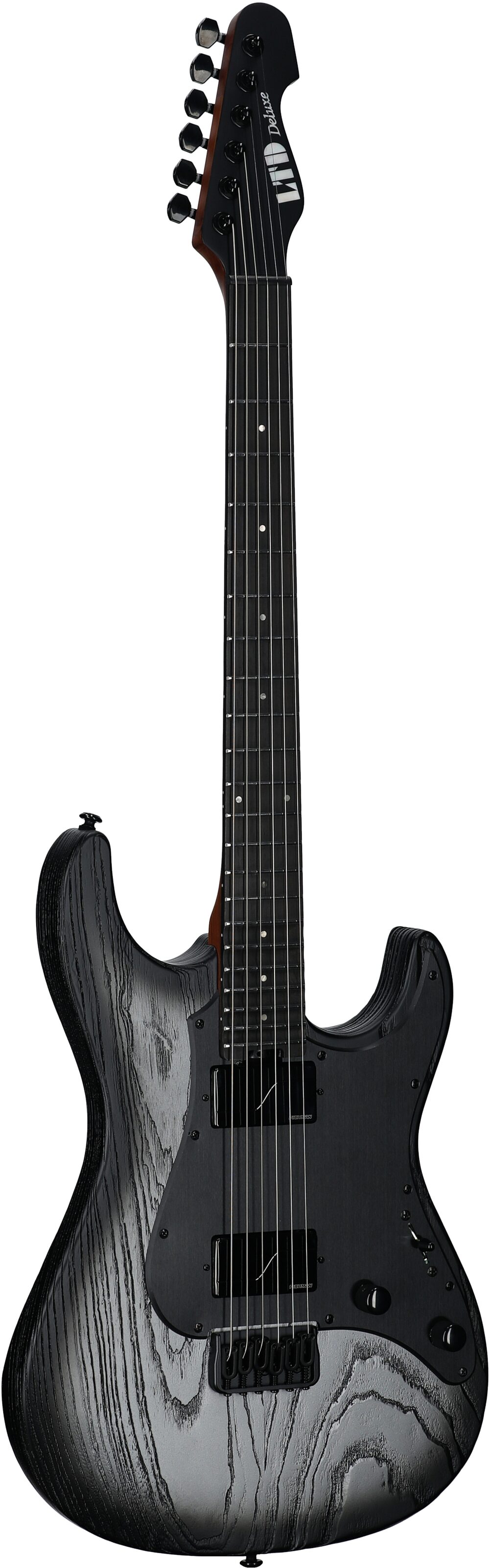 ESP LTD Deluxe SN-1000HT Electric Guitar, Silver Blast, Body Left Front