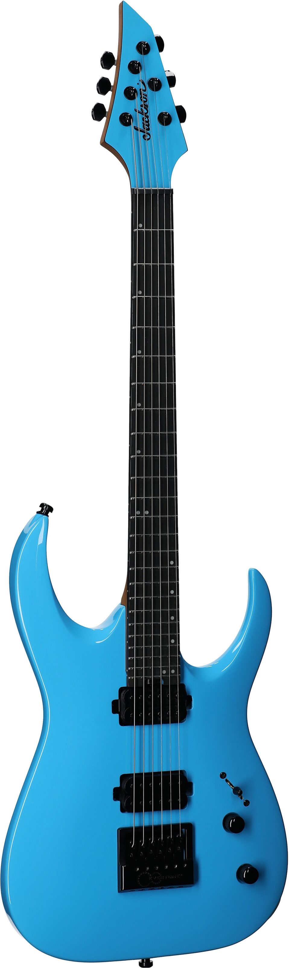 Jackson Pro Sig Misha Mansoor ET6 Electric Guitar, Riviera Blue, Body Left Front
