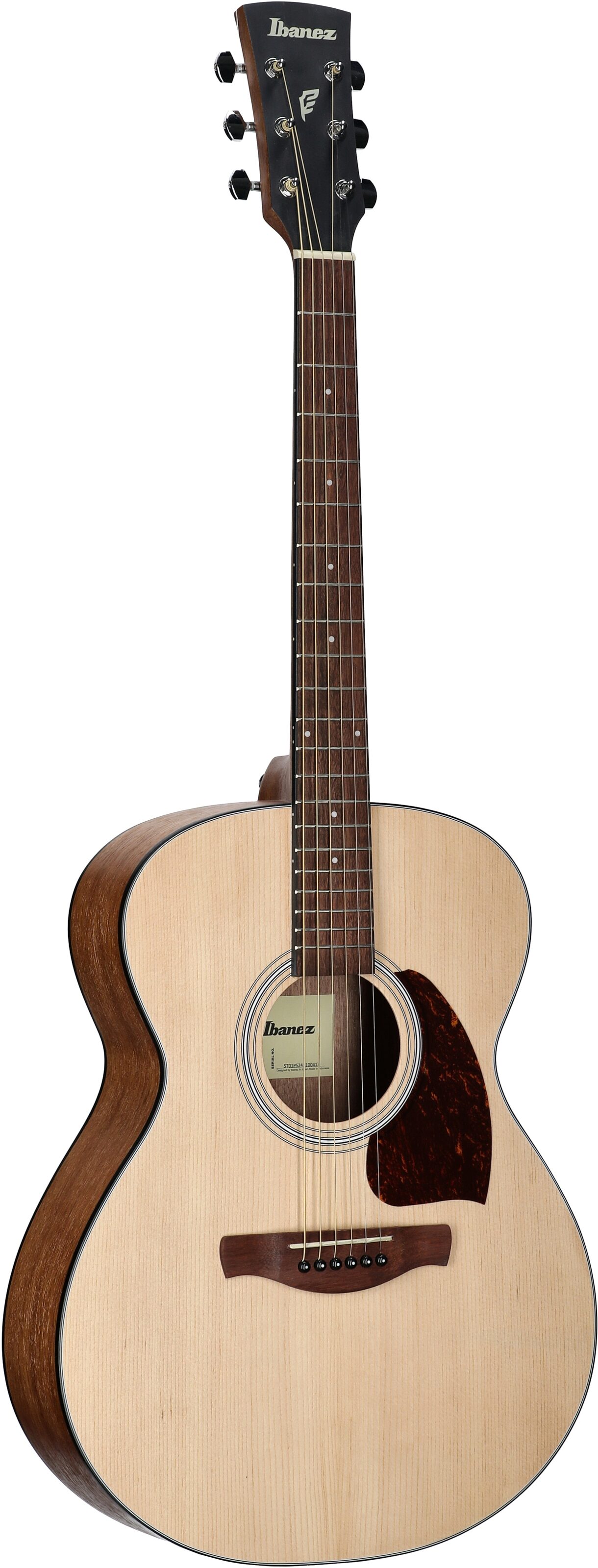 Ibanez PC50 Acoustic Guitar, Open Pore Natural, Body Left Front